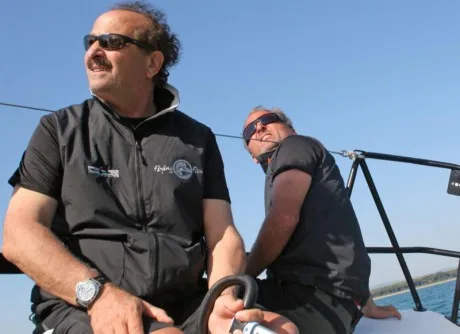f martino and v vascotto on melges pilot italia